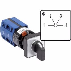 Informations techniques Angle de commutation : 3 x 60 ° Connexion (composants) : borne à enficher Couleur boîtier/bouton : gr ...