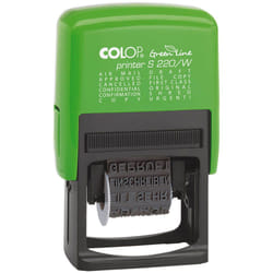 Colop Printer S 220/W Green Line Auto-encreur Tampon personnalisable Plastique