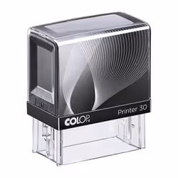 Colop Printer 30, Traditionnel, Tampon professionnel, Plastique, 18 x 47 mm, Noir, Plastique
