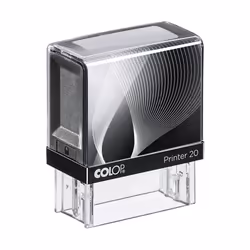 Colop Printer 20, Traditionnel, Tampon professionnel, Plastique, 14 x 38 mm, Noir, Plastique