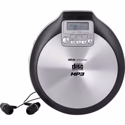 Lecteur CD portable - Silva Schneider - MCD 50 - FM - Noir - CD CD-R CD-RW MP3