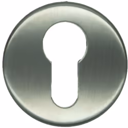 Poignée de porte en inox brossé Vendues par paire ! Longueur de la poignée 135 mm Dimensions des rosaces : Ø 52 mm Fixation v ...