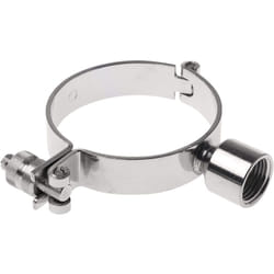 Rs Pro - Fixation à charnière pour tuyau, Acier Inoxydable Argent pour tube ø 3pouces ( Prix pour 1 )