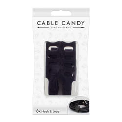CABLE CANDY 49.CC005 range-câbles Support de câbles Noir 8 pièce(s)