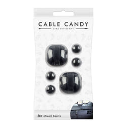 CABLE CANDY 49.CC021 range-câbles Bureau Support de câbles Noir 6 pièce(s)