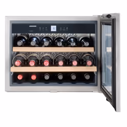 Liebherr WKEes 553-21, Cave à vin, Intégré, 18 bouteille(s), G, Lumière intérieure, Argent