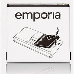 Emporia 1020mAh Li-Ion Batterie Noir