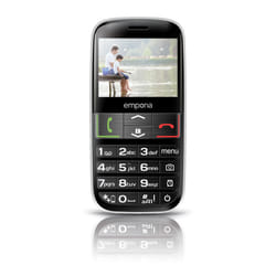 Emporia EUPHORIA Noir, Argent Téléphone pour seniors