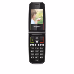 Emporia ACTIVEglam, Clapet, SIM unique, 5,59 cm (2.2"), 8 MP, 1150 mAh, Noir