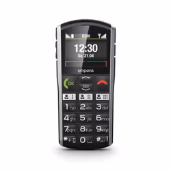 Emporia SiMPLiCiTY, Barre, SIM unique, 5,08 cm (2"), Bluetooth, 1200 mAh, Noir, Argent
