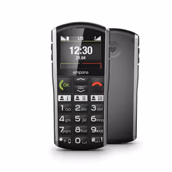 Emporia Simplicity LTE, Barre, SIM unique, 5,08 cm (2"), Bluetooth, 1200 mAh, Noir