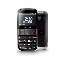 Emporia Euphoria-LTE, Barre, SIM unique, 5,84 cm (2.3"), 2 MP, 1400 mAh, Noir