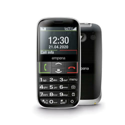 Emporia Euphoria-LTE Noir Téléphone pour seniors