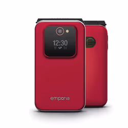 Emporia emporiaJOY, Clapet, SIM unique, 7,11 cm (2.8"), 2 MP, 1300 mAh, Rouge