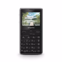 Emporia PRIME-LTE, Barre, SIM unique, 5,87 cm (2.31"), 2 MP, 1400 mAh, Noir
