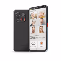 Emporia SMART.6, 16,7 cm (6.58"), 6 Go, 128 Go, 50 MP, Android 13, Noir, Argent