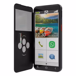 Emporia SMART.6lite, 13,8 cm (5.45"), 6 Go, 128 Go, 13 MP, Android 13, Noir, Argent