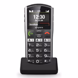 Emporia SIMPLICITY-LTE 5,08 cm (2") 90 g Noir, Argent Téléphone d'entrée de gamme - Vue supplémentaire 4