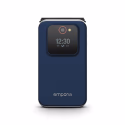 Emporia emporiaJOY, Clapet, SIM unique, 7,11 cm (2.8"), 2 MP, 1300 mAh, Bleu