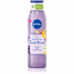 Gel douche au lait de coco pour une peau hydratée et douce.