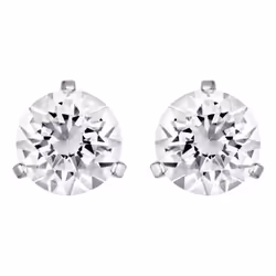 Swarovski 1800046 Clous d'oreilles Métal Argent, Blanc