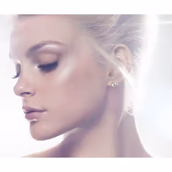 Swarovski 1800046 Clous d'oreilles Métal Argent, Blanc