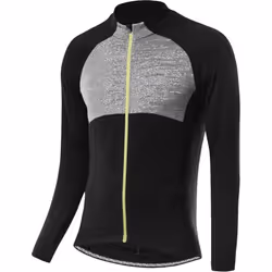 Maillot de cyclisme - Löffler - Laine Mérinos - Isolation thermique - Manches longues - Gris mélangé