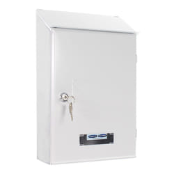 Rottner T02936 boîte aux lettres Blanc Boîte aux lettres encastrable Acier