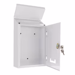 Rottner T02936 boîte aux lettres Blanc Boîte aux lettres encastrable Acier