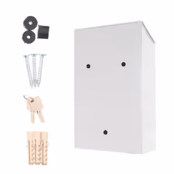 Rottner T02936 boîte aux lettres Blanc Boîte aux lettres encastrable Acier