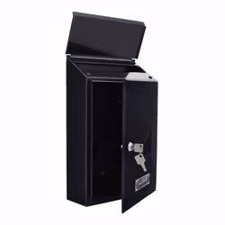 Rottner T02938 boîte aux lettres Noir Boîte aux lettres encastrable Acier