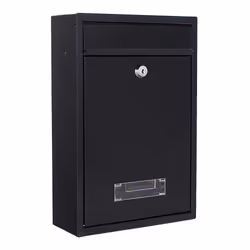 Rottner T02942, Boîte aux lettres encastrable, Acier, Anthracite, Clé, 1 pièce(s), 215 mm