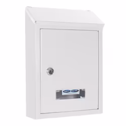 Rottner T02952, Boîte aux lettres encastrable, Acier, Blanc, Clé, 1 pièce(s), 215 mm