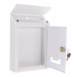 Rottner T02952 boîte aux lettres Blanc Boîte aux lettres encastrable Acier