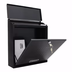 Rottner T03430 boîte aux lettres Noir Boîte aux lettres encastrable Acier