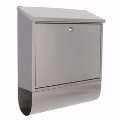 Rottner T03898, Boîte aux lettres encastrable, Acier inoxydable, Acier inoxydable, Clé, 1 pièce(s), Haut