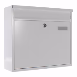 Rottner T00162, Boîte aux lettres encastrable, Acier, Blanc, Clé, 1 pièce(s), 360 mm