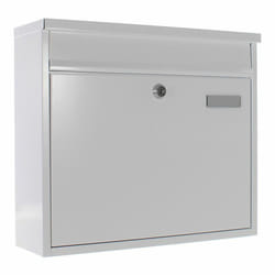 Rottner T00162 boîte aux lettres Blanc Boîte aux lettres encastrable Acier