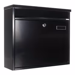 Rottner T02804, Boîte aux lettres encastrable, Acier, Noir, Clé, 1 pièce(s), Devant