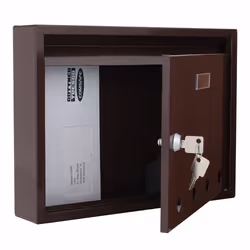 Rottner T04566 boîte aux lettres Marron Boîte aux lettres encastrable Acier