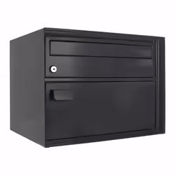 Rottner T04643, Boîte aux lettres encastrable, Acier, Noir, Clé, 1 pièce(s), Devant