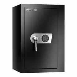 Rottner T04659, Coffre-fort indépendant, Noir, Électronique, 77 L, A poser/à emmurer, 2 étagères
