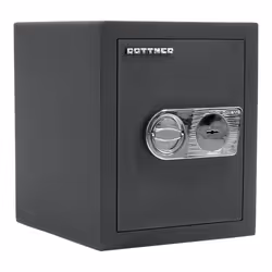 Rottner T04680, Coffre-fort indépendant, Noir, Clé, 27 L, A poser/à emmurer, 1 étagères