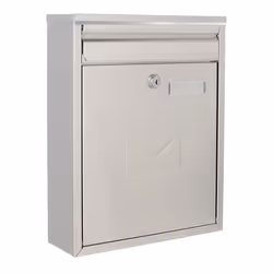 Rottner T04701, Boîte aux lettres encastrable, Acier inoxydable, Acier inoxydable, Clé, 1 pièce(s), Devant