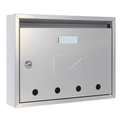 Rottner T04749 boîte aux lettres Argent Boîte aux lettres encastrable Acier