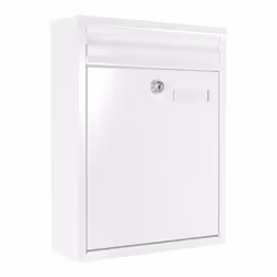 Rottner T04751, Boîte aux lettres encastrable, Acier, Blanc, Clé, 1 pièce(s), Devant