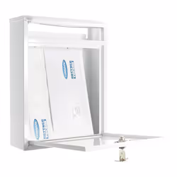 Rottner T04751 boîte aux lettres Blanc Boîte aux lettres encastrable Acier