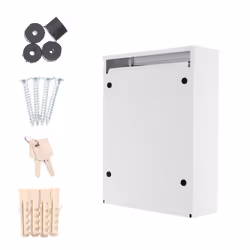 Rottner T04751 boîte aux lettres Blanc Boîte aux lettres encastrable Acier