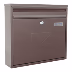Rottner T04771, Boîte aux lettres encastrable, Acier, Marron, Clé, 1 pièce(s), Devant