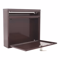 Rottner T04771 boîte aux lettres Marron Boîte aux lettres encastrable Acier